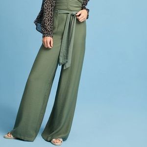 Maeve green wide leg pants.